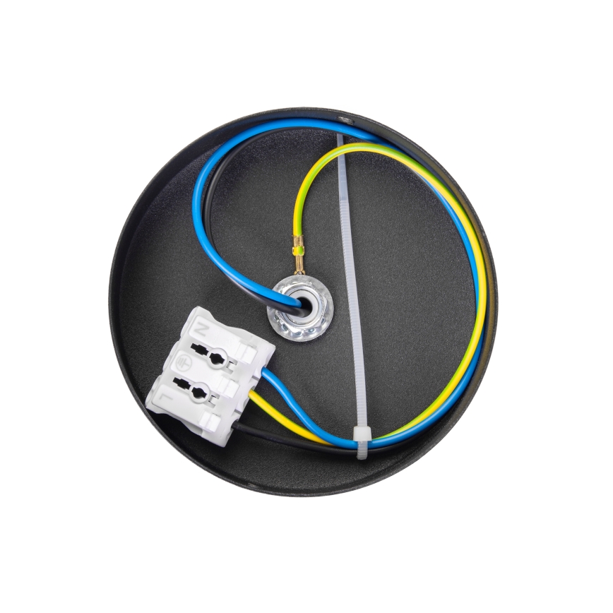 Stropna svjetiljka MOONLIGHT 1xE27/15W/230V Ø 16 cm crna