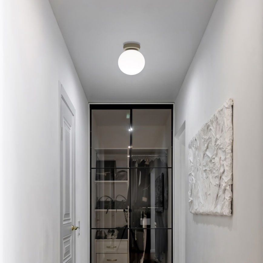 Stropna svjetiljka MOONLIGHT 1xE27/15W/230V, Ø 16 cm, krem boje