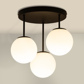 Stropna svjetiljka MOONLIGHT 3xE27/15W/230V crna