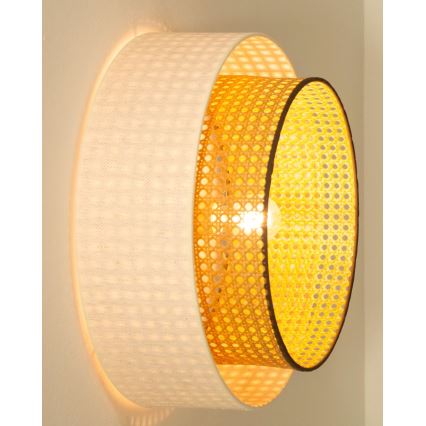 Stropna svjetiljka NATIA 1xE27/60W/230V bijela/smeđa