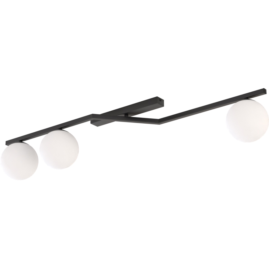 Stropna svjetiljka NATON 3xE14/10W/230V crna/bijela