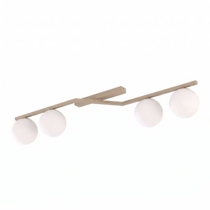 Stropna svjetiljka NATON 4xE14/10W/230V bež/bijela