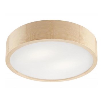 Stropna svjetiljka NATURAL 2xE27/60W/230V, promjer 37,5 cm, borovina
