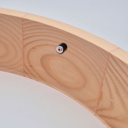 Stropna svjetiljka NATURAL 2xE27/60W/230V, Ø 37,5 cm, od borovine