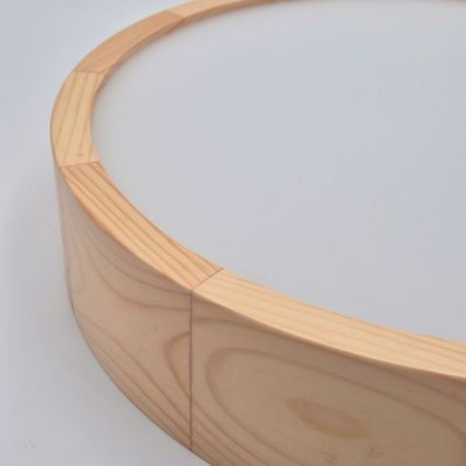 Stropna svjetiljka NATURAL 2xE27/60W/230V, Ø 37,5 cm, od borovine