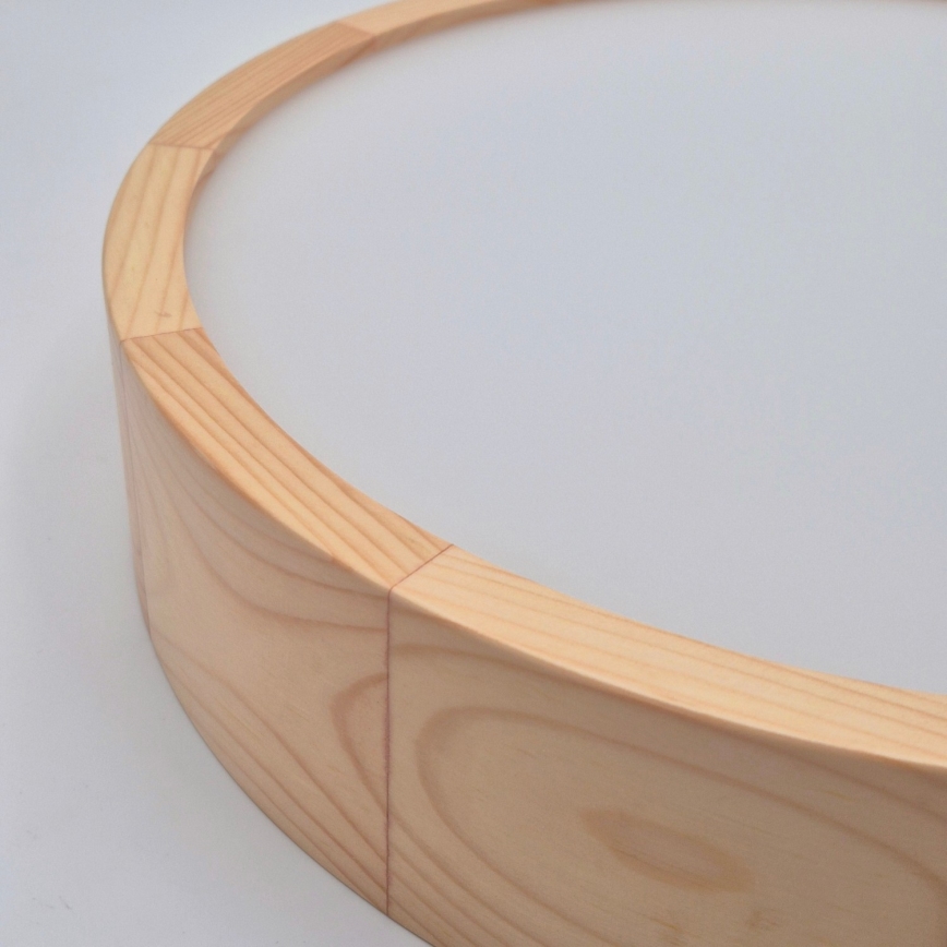 Stropna svjetiljka NATURAL 2xE27/60W/230V, Ø 37,5 cm, od borovine