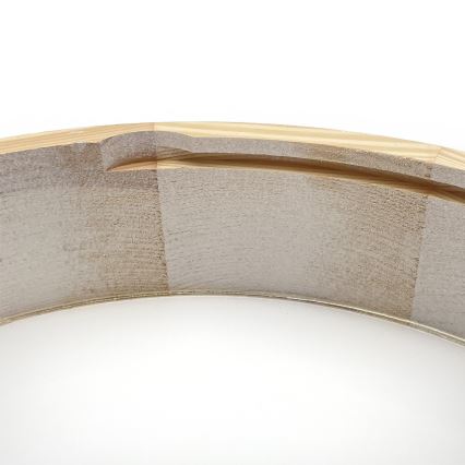 Stropna svjetiljka NATURAL 3xE27/15W/230V Ø 37,5 cm borovina/bijela