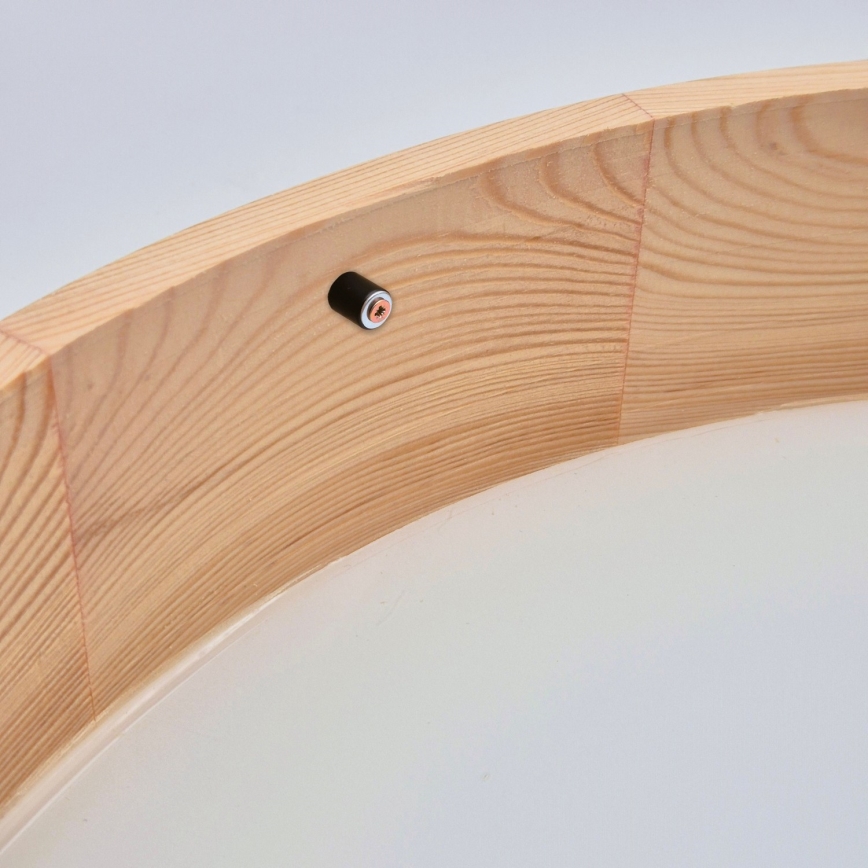 Stropna svjetiljka NATURAL 3xE27/60W/230V ø 47 cm bor
