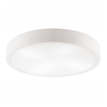 Stropna svjetiljka NATURAL 4xE27/60W/230V ø 57 cm bijela/bor