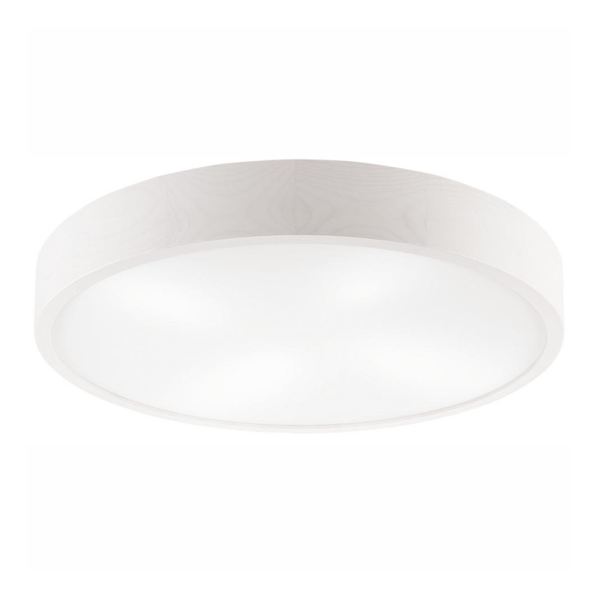 Stropna svjetiljka NATURAL 4xE27/60W/230V ø 57 cm bijela/bor