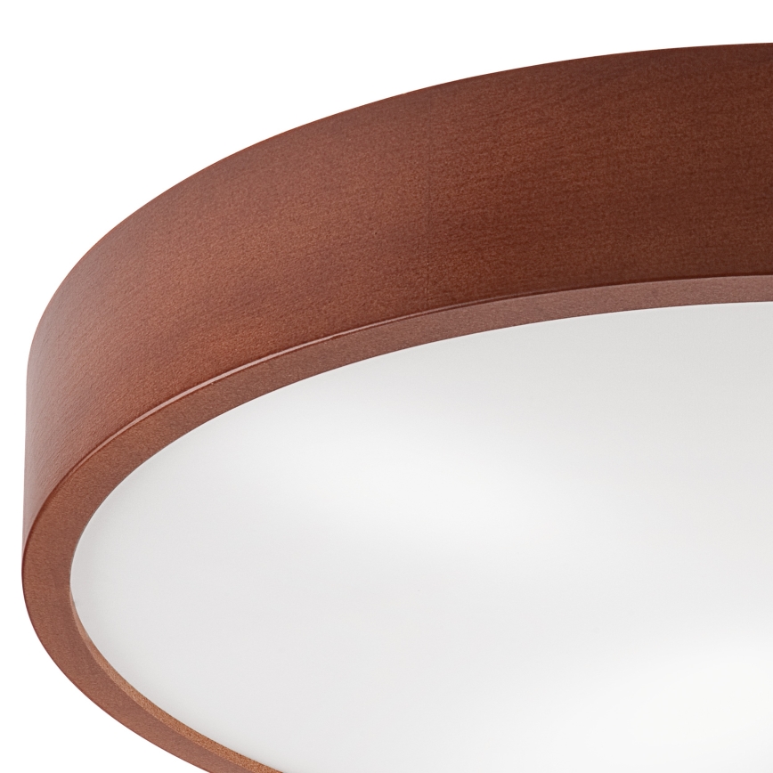 Stropna svjetiljka NATURAL 4xE27/60W/230V ø 57 cm bor/smeđa