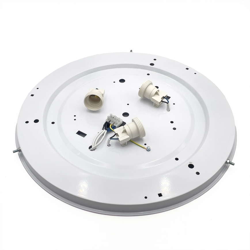 Stropna svjetiljka NATURAL 5xE27/15W/230V, promjer 47,5 cm, borovina/bijela