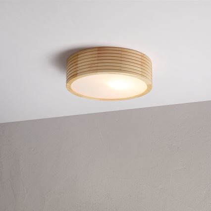 Stropna svjetiljka NATURAL MODERN 1xE27/15W/230V, Ø 27,5 cm, borovina