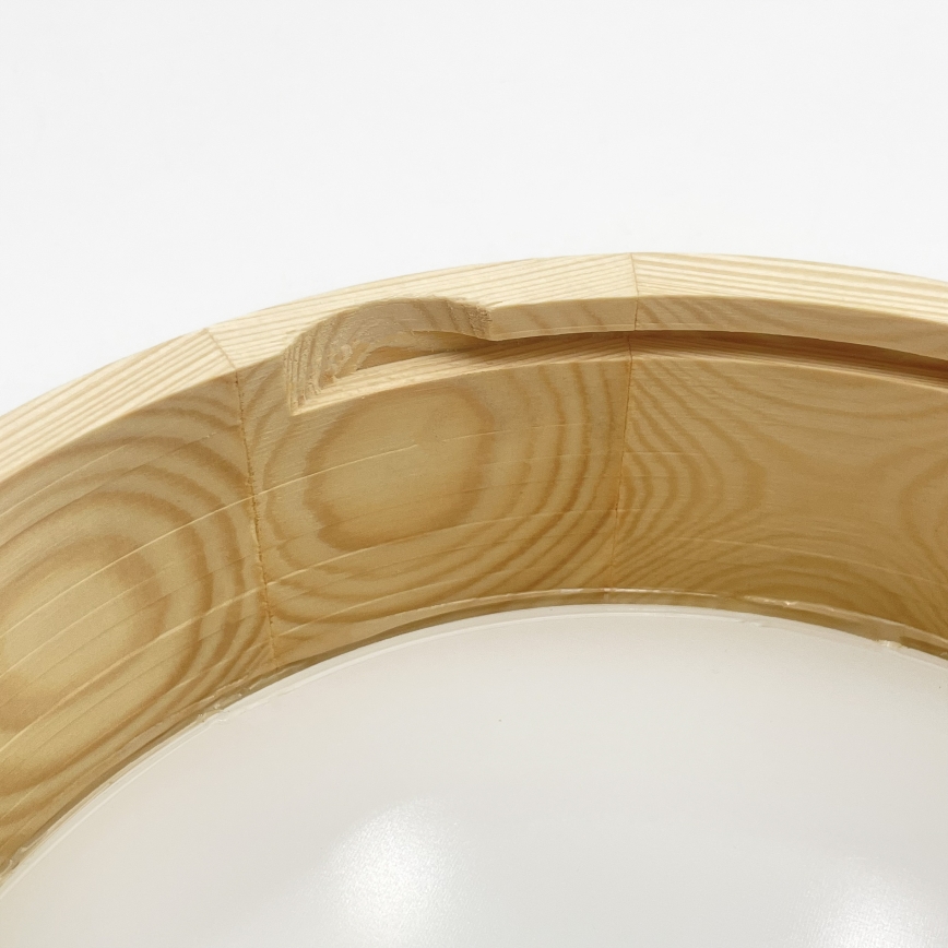 Stropna svjetiljka NATURAL MODERN 1xE27/15W/230V, Ø 27,5 cm, borovina