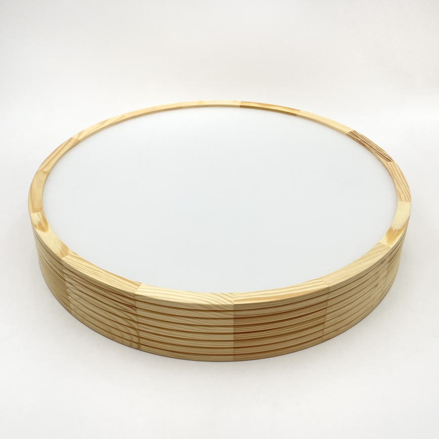 Stropna svjetiljka NATURAL MODERN 3xE27/15W/230V, promjer 47,5 cm, od borovine