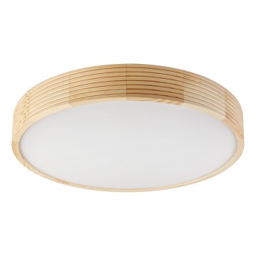 Stropna svjetiljka NATURAL MODERN 4xE27/15W/230V promjera 58 cm borovina