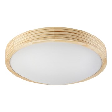 Stropna svjetiljka NATURAL MODERN SLIM 2xE27/15W/230V Ø 37,5 cm borovina