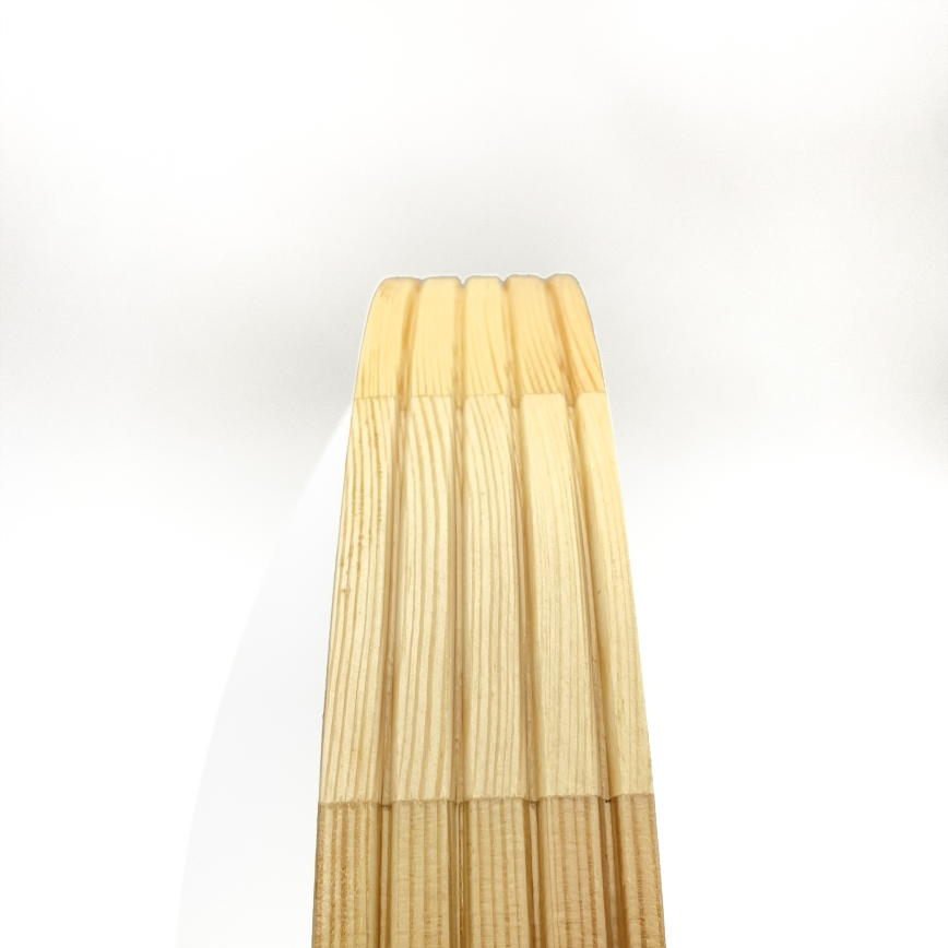 Stropna svjetiljka NATURAL MODERN SLIM 2xE27/15W/230V Ø 37,5 cm borovina
