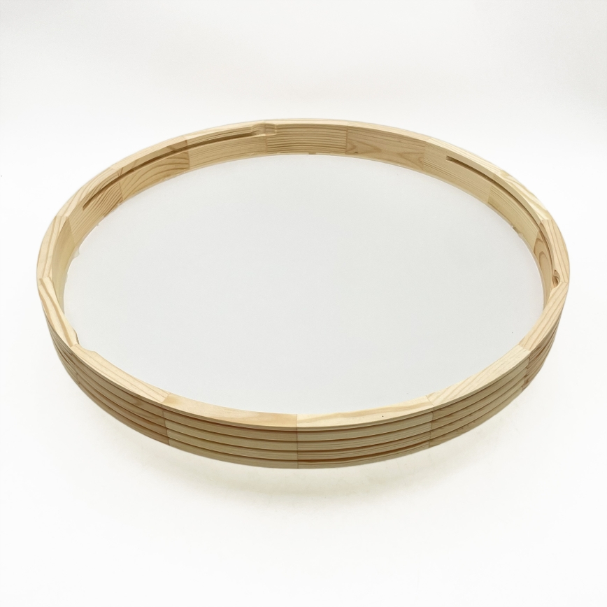 Stropna svjetiljka NATURAL MODERN SLIM 3xE27/15W/230V, promjer 47,5 cm, od borovine
