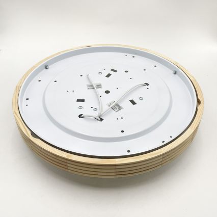 Stropna svjetiljka NATURAL MODERN SLIM 3xE27/15W/230V, promjer 47,5 cm, od borovine