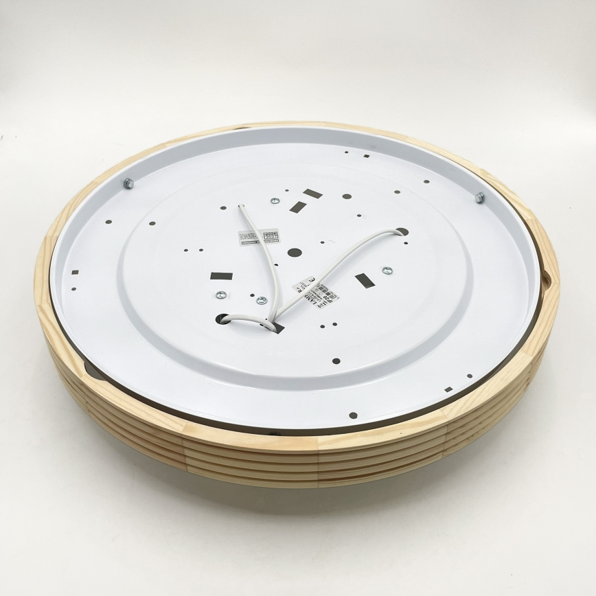 Stropna svjetiljka NATURAL MODERN SLIM 3xE27/15W/230V, promjer 47,5 cm, od borovine