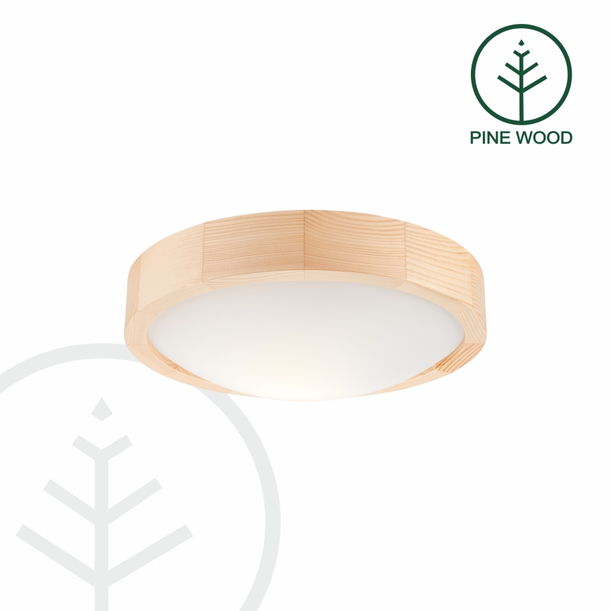 Stropna svjetiljka NATURAL SLIM 1xE27/60W/230V ø 27 cm bor