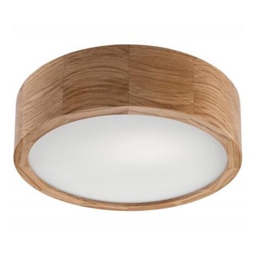 Stropna svjetiljka OAK 1xE27/60W/230V hrast, promjer 27,5 cm