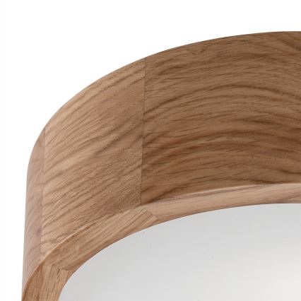 Stropna svjetiljka OAK 1xE27/60W/230V hrast, promjer 27,5 cm