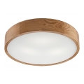 Stropna svjetiljka OAK 3xE27/60W/230V hrast ø 47,5 cm