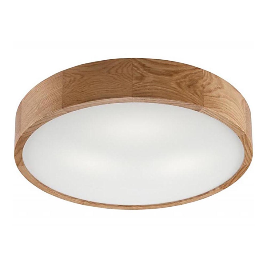 Stropna svjetiljka OAK 3xE27/60W/230V hrast ø 47,5 cm