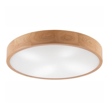 Stropna svjetiljka OAK 4xE27/60W/230V ø 57 cm hrast