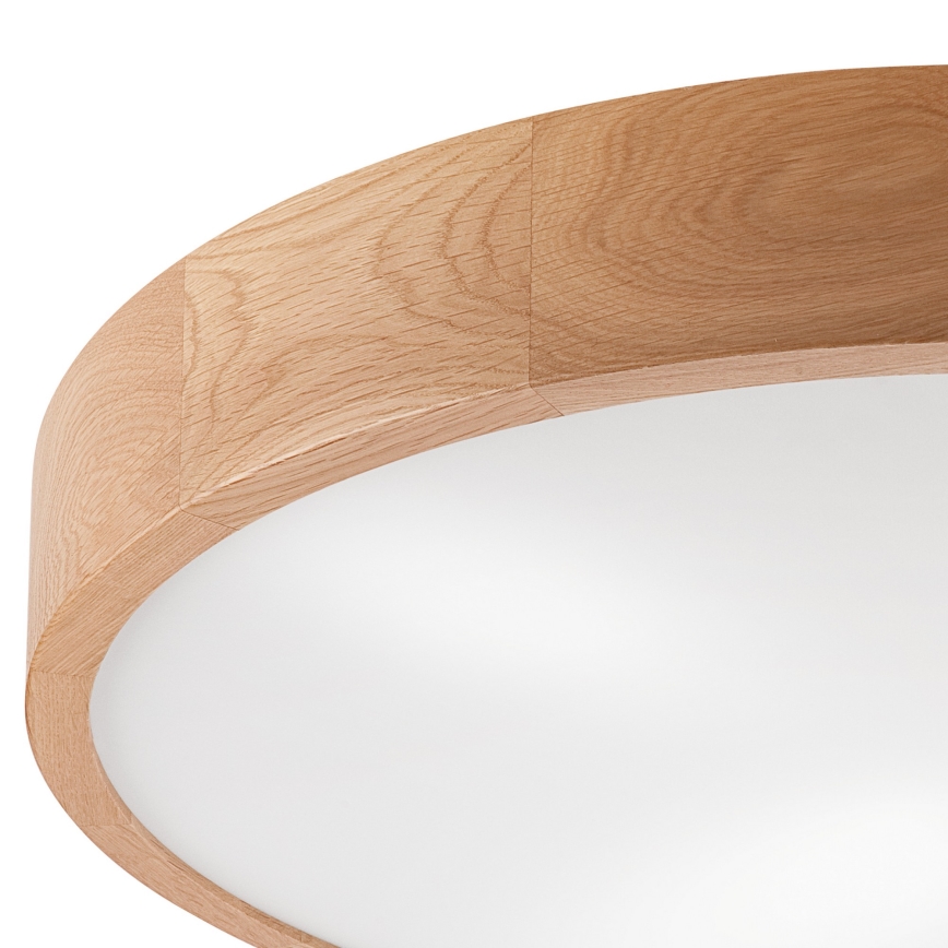 Stropna svjetiljka OAK 4xE27/60W/230V ø 57 cm hrast