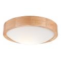 Stropna svjetiljka OAK SLIM 1xE27/60W/230V hrast ? 27 cm