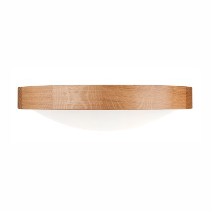 Stropna svjetiljka OAK SLIM 2xE27/60W/230V hrast ø 37 cm - FSC certificirano