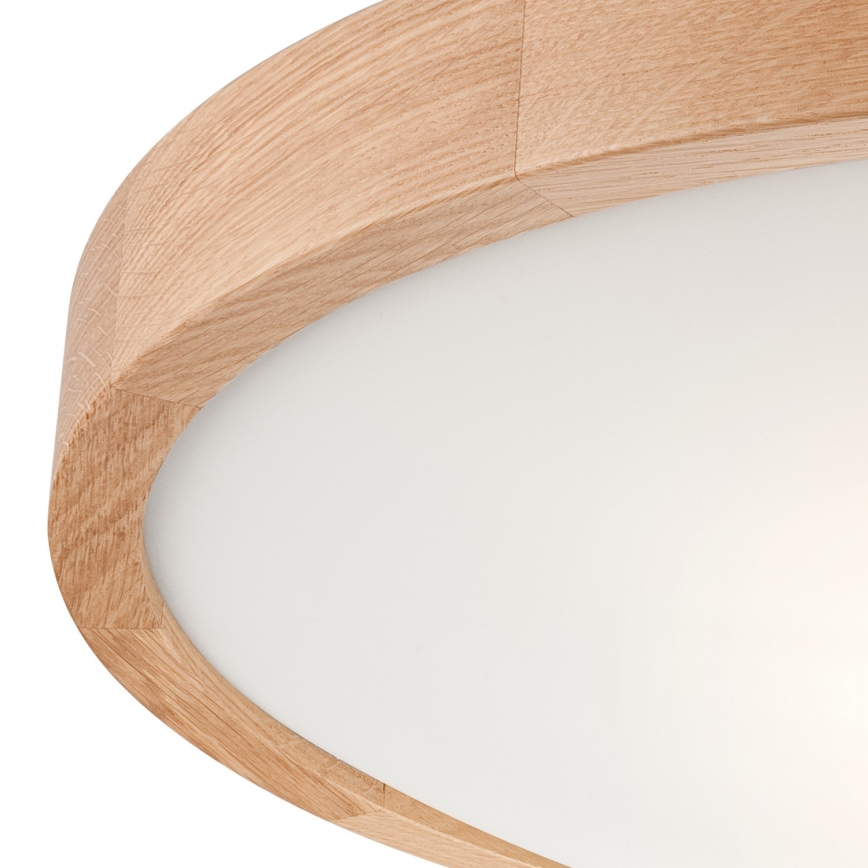 Stropna svjetiljka OAK SLIM 3xE27/60W/230V hrast ø 47 cm