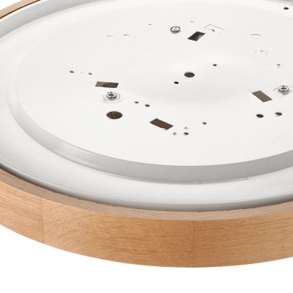 Stropna svjetiljka OAK SLIM 3xE27/60W/230V hrast ø 47 cm