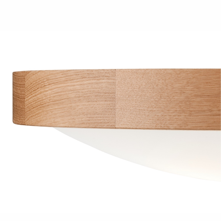 Stropna svjetiljka OAK SLIM 3xE27/60W/230V hrast ø 47 cm