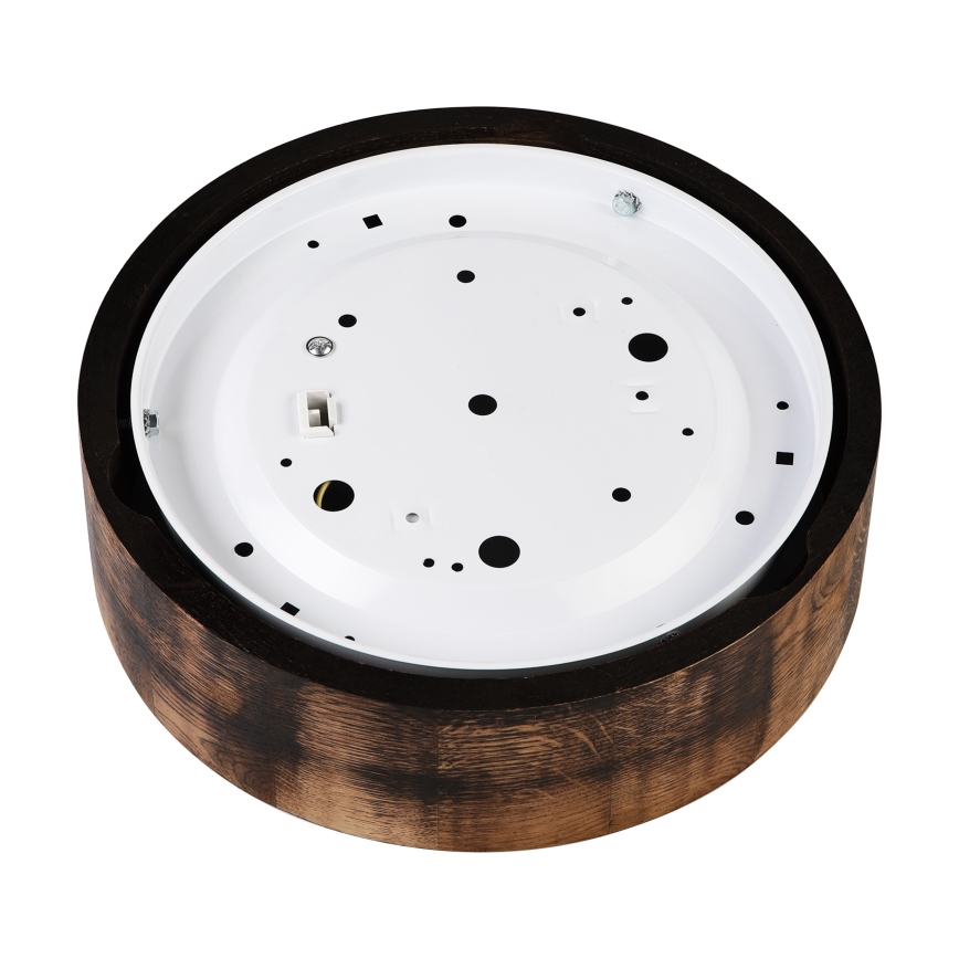 Stropna svjetiljka OAK SMOKY 1xE27/15W/230V ? 27,5 cm hrast/tamno smeđa