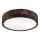 Stropna svjetiljka OAK SMOKY 2xE27/15W/230V ø 37,5 cm hrast/tamno smeđa