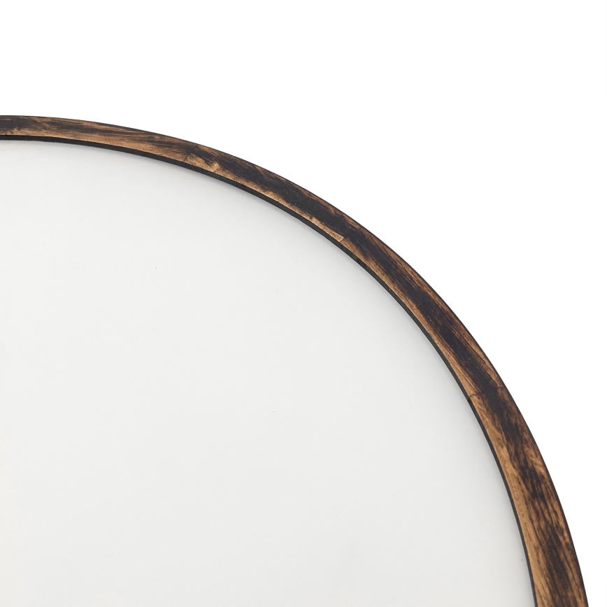 Stropna svjetiljka OAK SMOKY 3xE27/15W/230V ø 47,5 cm hrast/tamno smeđa