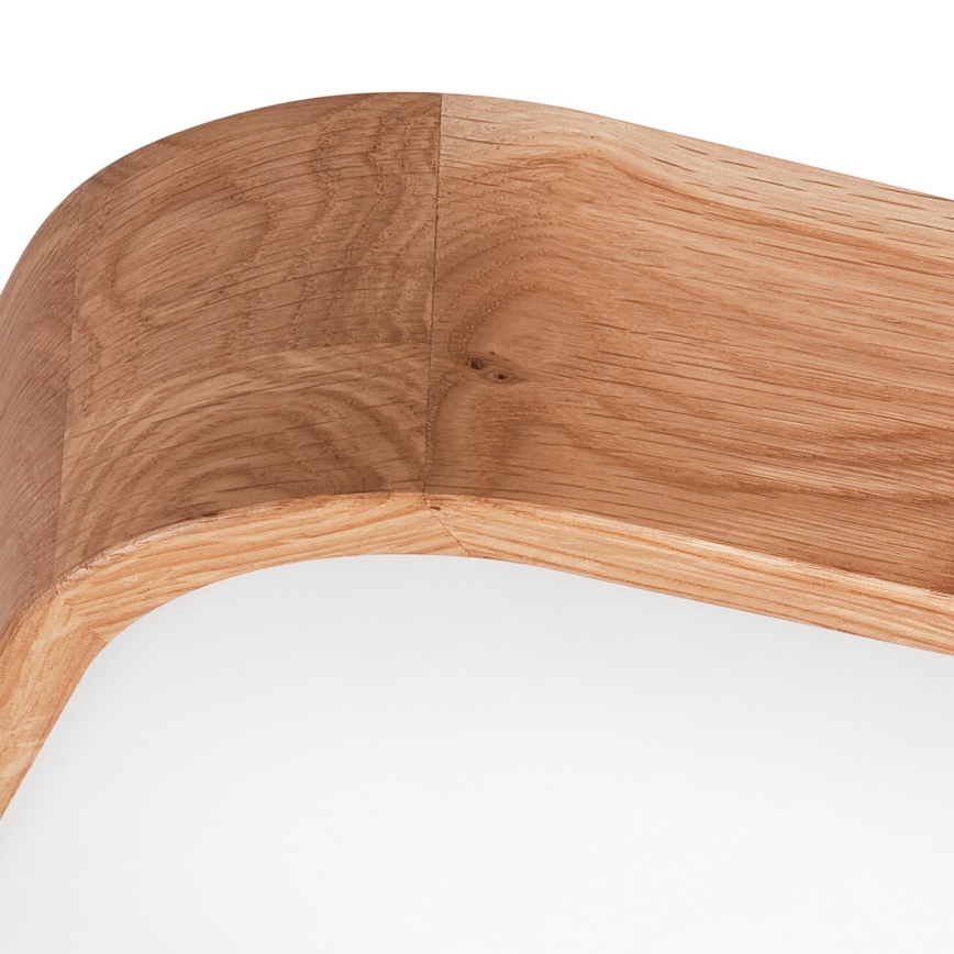Stropna svjetiljka OAK SQUARE 4xE27/15W/230V 45x45 cm hrast
