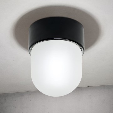 Stropna svjetiljka OSTIA 1xE27/40W/230V, promjer 9,8 cm, crna