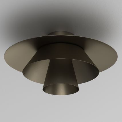 Stropna svjetiljka PLATO 1xE27/15W/230V, promjer 32 cm, antracit