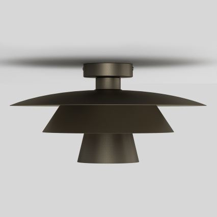 Stropna svjetiljka PLATO 1xE27/15W/230V, promjer 32 cm, antracit