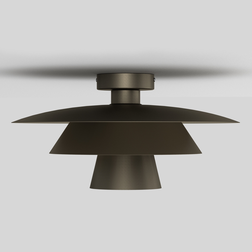Stropna svjetiljka PLATO 1xE27/15W/230V, promjer 32 cm, antracit