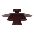 Stropna svjetiljka PLATO 1xE27/15W/230V promjer 32 cm bordo