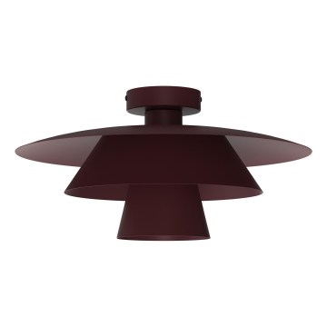 Stropna svjetiljka PLATO 1xE27/15W/230V promjer 32 cm bordo