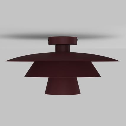 Stropna svjetiljka PLATO 1xE27/15W/230V promjer 32 cm bordo