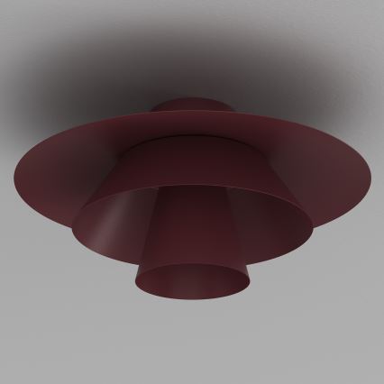 Stropna svjetiljka PLATO 1xE27/15W/230V promjer 32 cm bordo