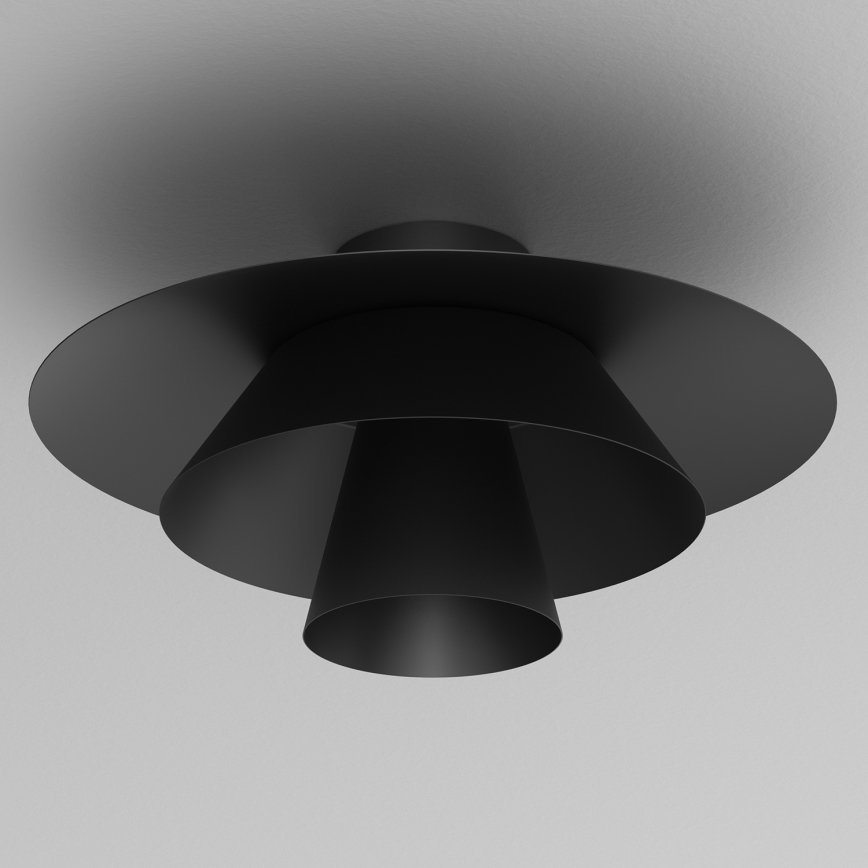 Stropna svjetiljka PLATO 1xE27/15W/230V, promjer 32 cm, crna
